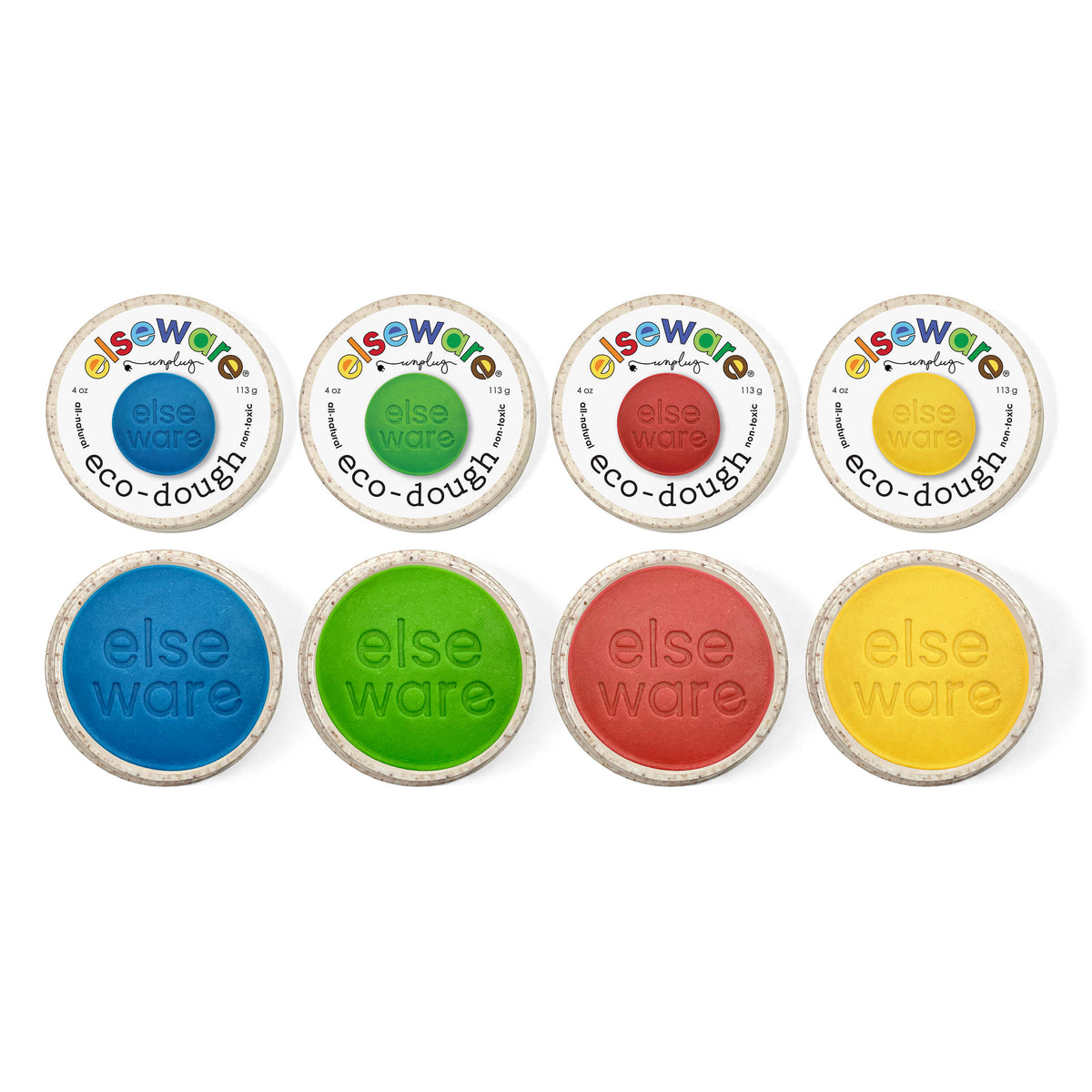 Eco-Dough (4-Pack) – Natural, Non-Toxic Multi-Colors — elseware unplug