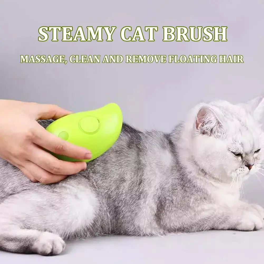 3 In 1 Self-Cleaning Massage Combs Effective Steamy Brush Pet Dog Steam Brush - image 5