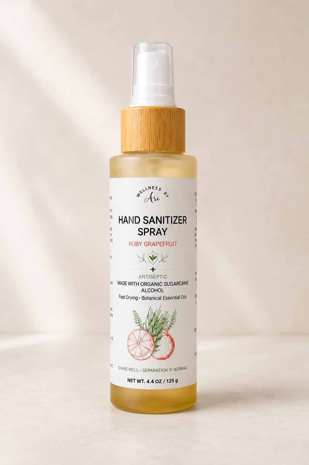 Ruby Grapefruit Natural Hand Sanitizer Spray - 70% Ethyl Alcohol