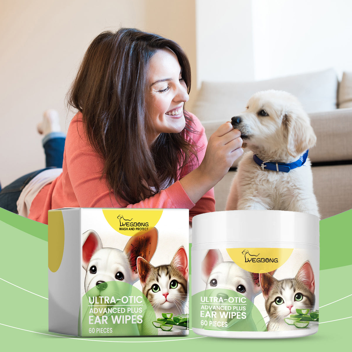 Ear Cleaning Pad For Cats And Dogs Soothes Pet Ear Canal Discomfort And Cleans Ear Dirt - image 3