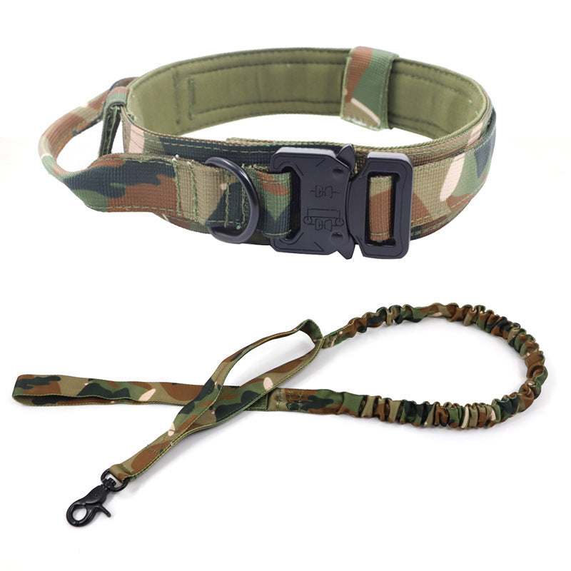 Tactical Dog Collar Dog Leash Tactical Collar Dog Leash Pet Outdoor Collar Training Pet Supplies - image 4