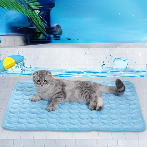 Pet Ice Cushion Summer Cool Dog Cushion Pet Cushion Breathable Ice Silk Cat Nest Pet Supplies