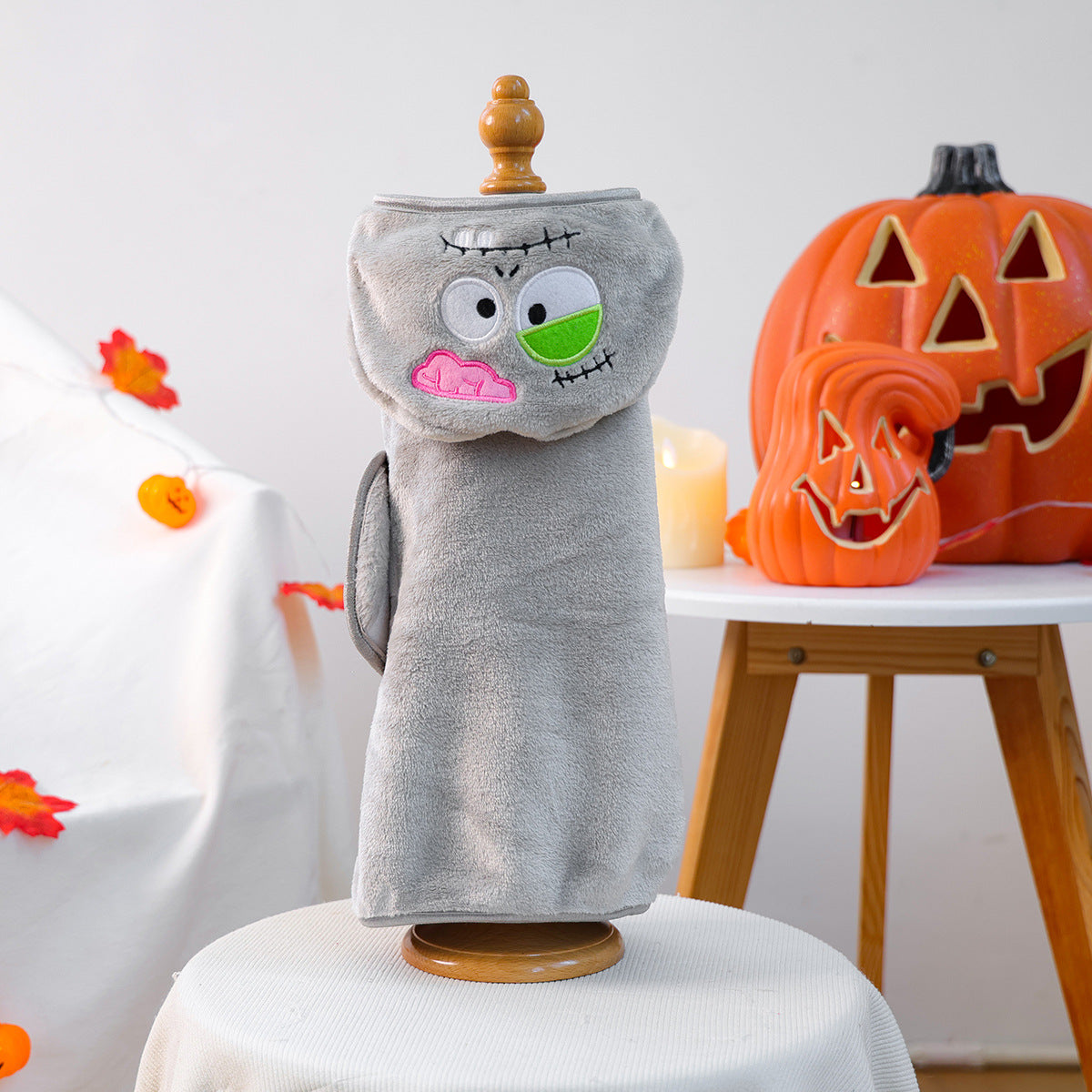 Halloween Pet Bath Towel Dog Cat Robe Sleepwear Bathing Towel Pet Supplies Small Dogs - image 7