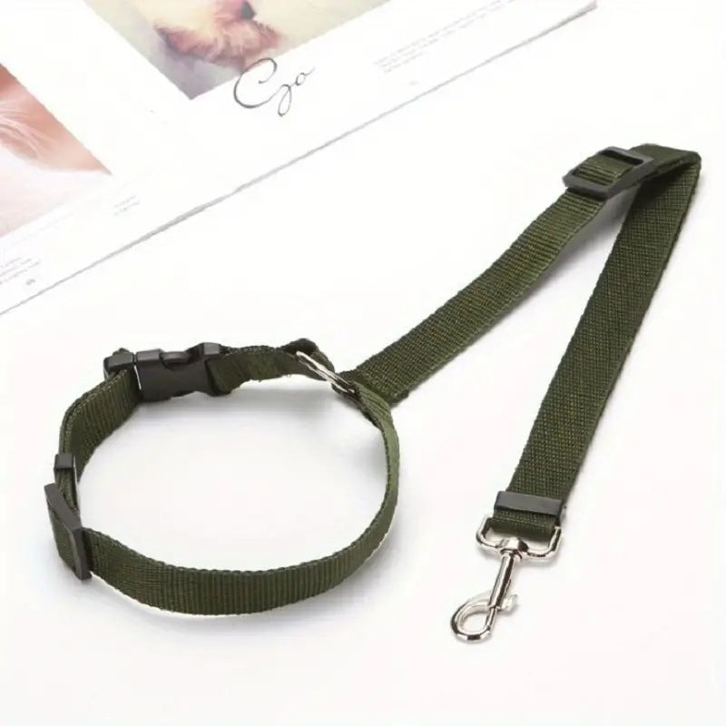 Pet Car Safety Belt Ring Dog Rear Seat Harness Adjustable Lead for Safe Travel - image 11
