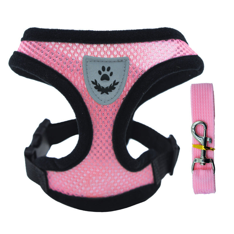 Adjustable pet harness set (small dogs/cats): vest, collar, leash. Fits French Bulldogs, Chihuahuas, etc. - image 6