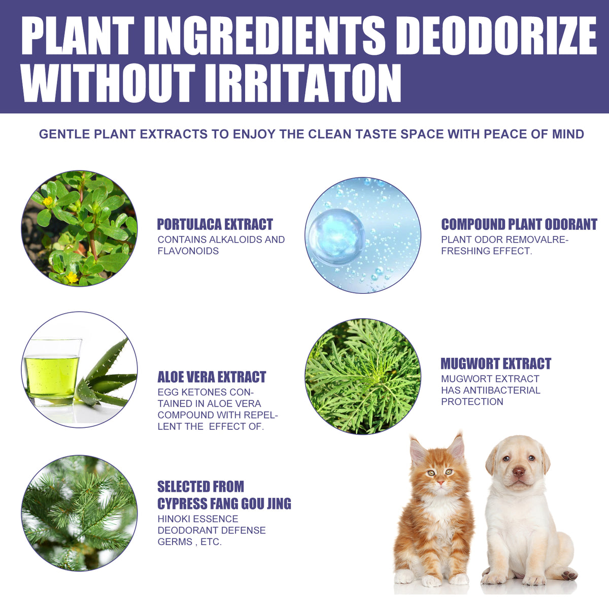 Pet Deodorant Spray To Remove Odors, Dogs And Cats To Remove Urine Odor Body Odor Feces Smell Clean Air - image 6