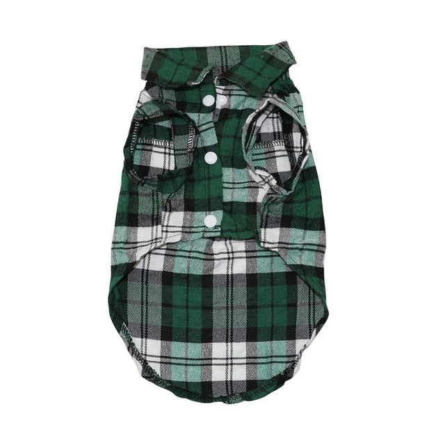 Plaid Dog Clothes Summer Dog Shirts for Small Medium Dogs Pet Clothing Yorkies Chihuahua Clothes - image 8