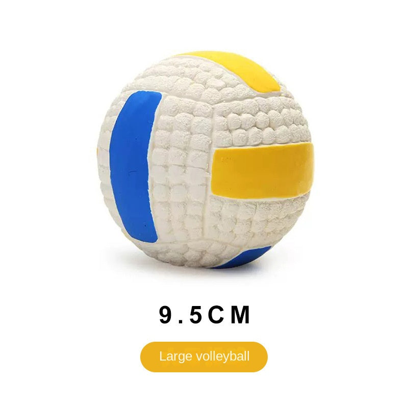 Chew Teeth Cleaning Sound Football Rugby Ball Thickened Durable Toy for Large Dogs Pet Latex Ball - image 9