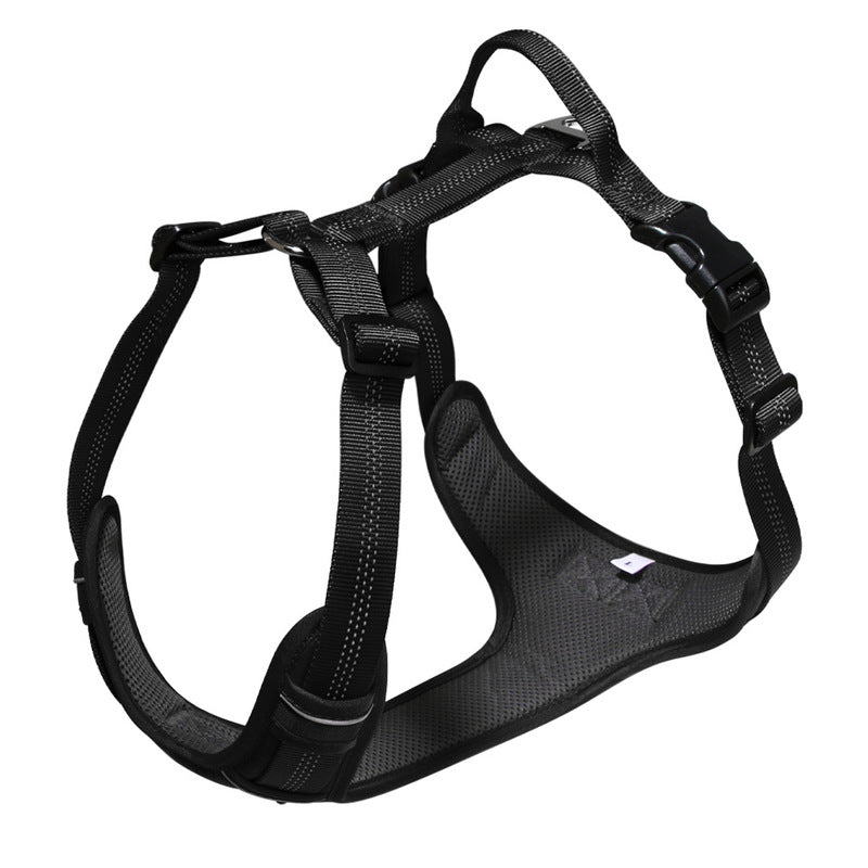 Breathable Reflective Dog Harness Vest, Outdoor No-Pull Escape-Proof Harness with Leash for Large & Medium Dogs - image 7