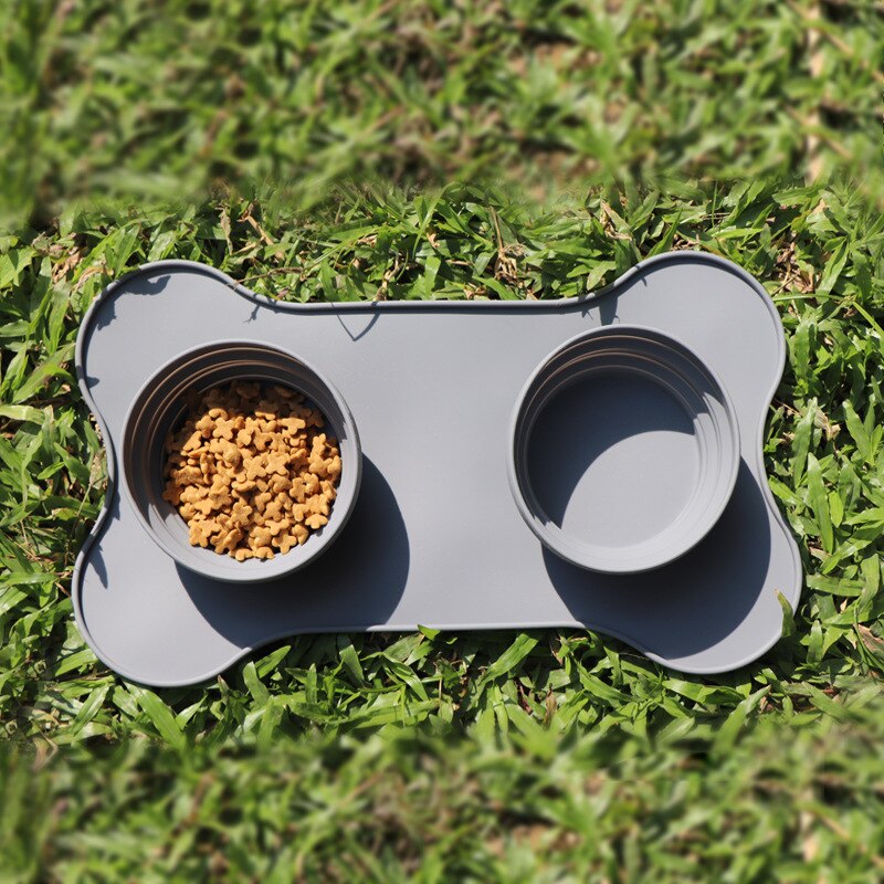 Portable Silicone Pet Bowl Folding Travel Dog Bowls Walking Water cat Bowl For Small Medium Dogs Cat Bowls Pet Eating Dishes 