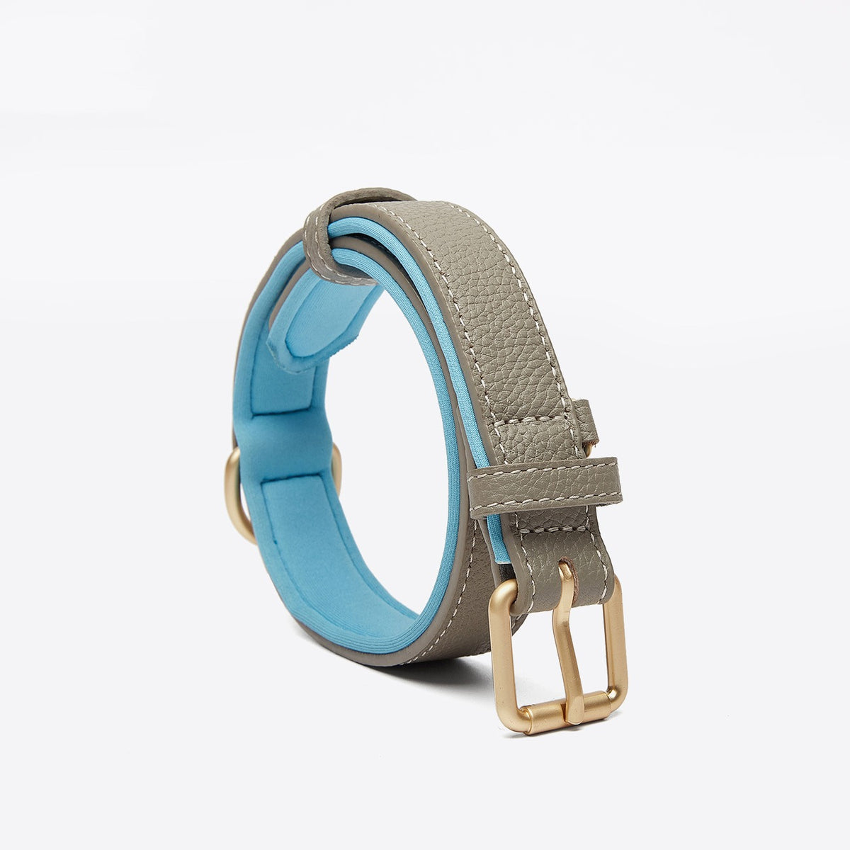 Light Luxury Leather Dog Collar Fashion Wear-Resistant Tear Bite Widening Collar Pet Supplies - image 7