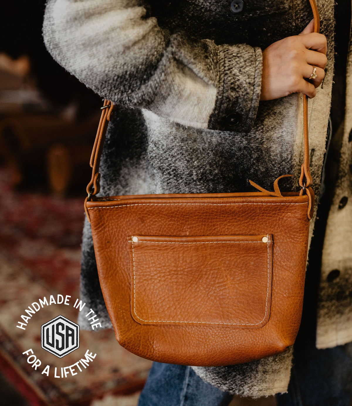 Field Bag - USA Made - Caramel