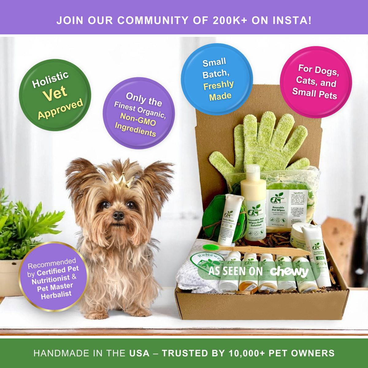 4-FURRY DOGS *SENSITIVE GROOMING KIT - SAMPLE SIZE  ($7.19/oz.), HALF SIZE  ($7.26/oz.), FULL SIZE  ($8.49/oz.), EXTRA LARGE 
