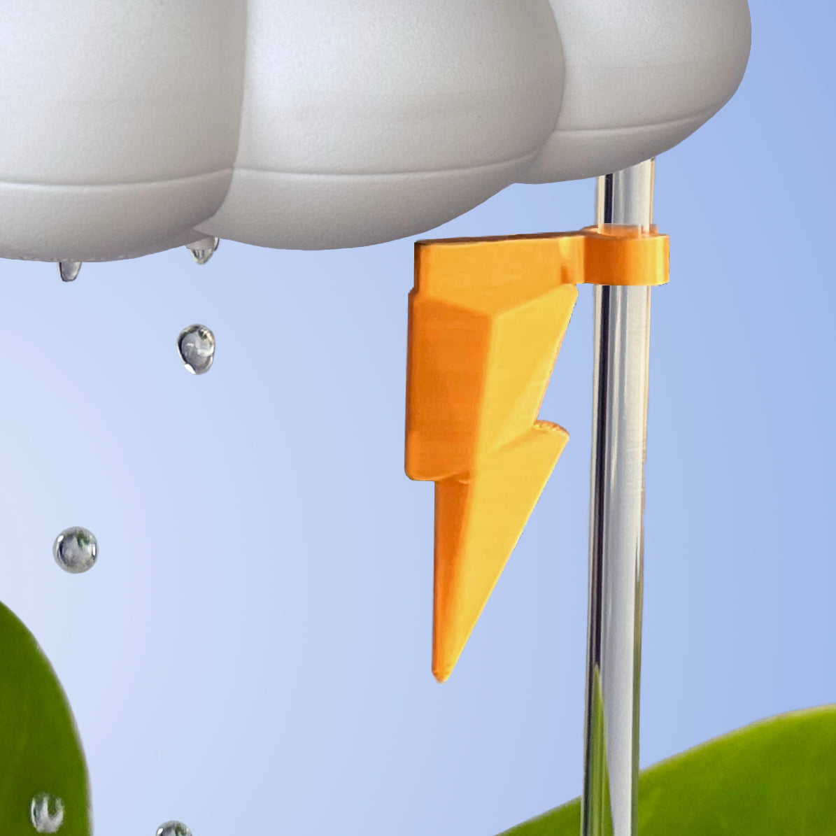 Original Dripping Rain Cloud with Lightning Bolt Charm - view 4