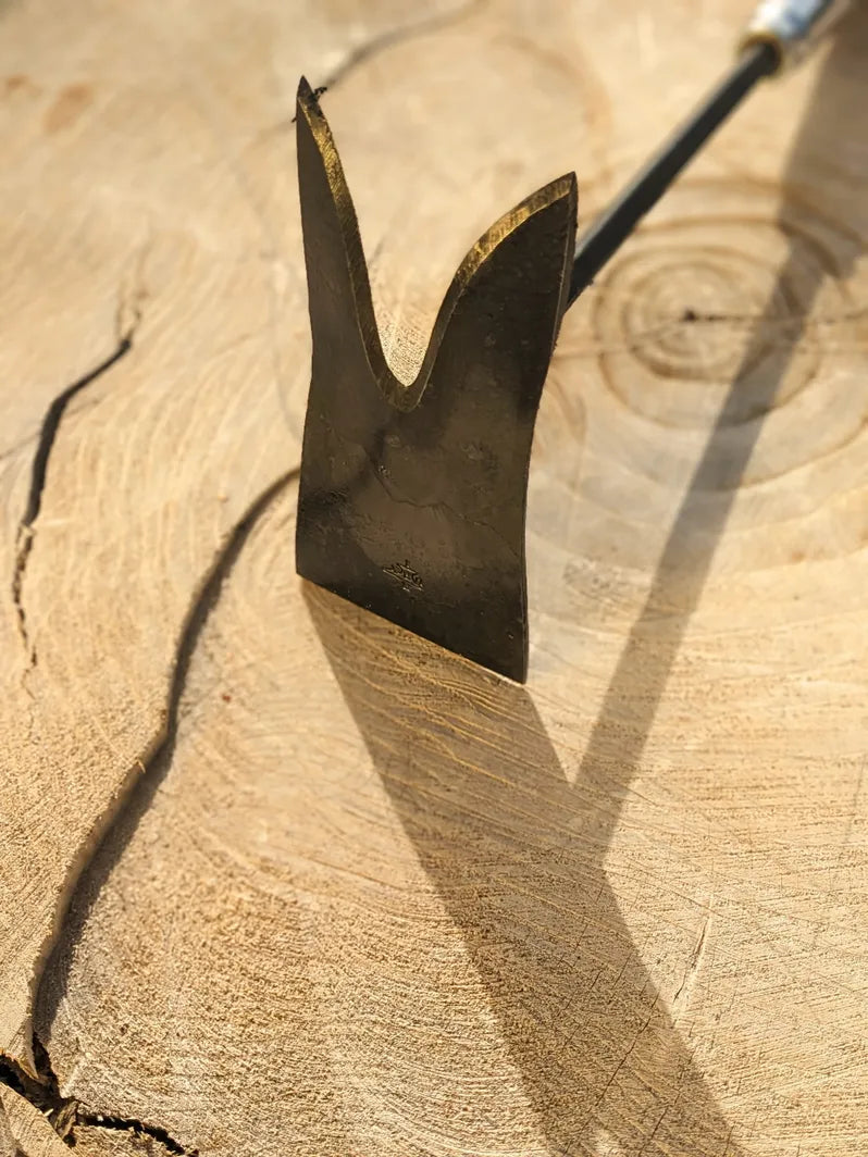 Grub Hoe, hand forged garden tool - view 2