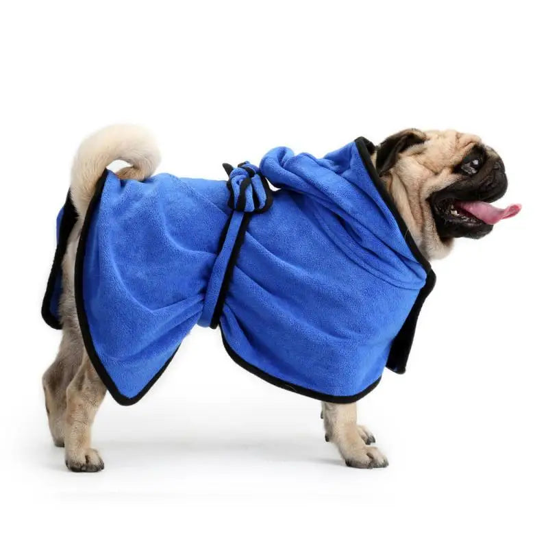 Pet Bath Towel Dog Bathrobe XS-XL For Small Medium Large Dogs Super Absorbent Pet Drying Towel Dog Towel Pet Supplies - image