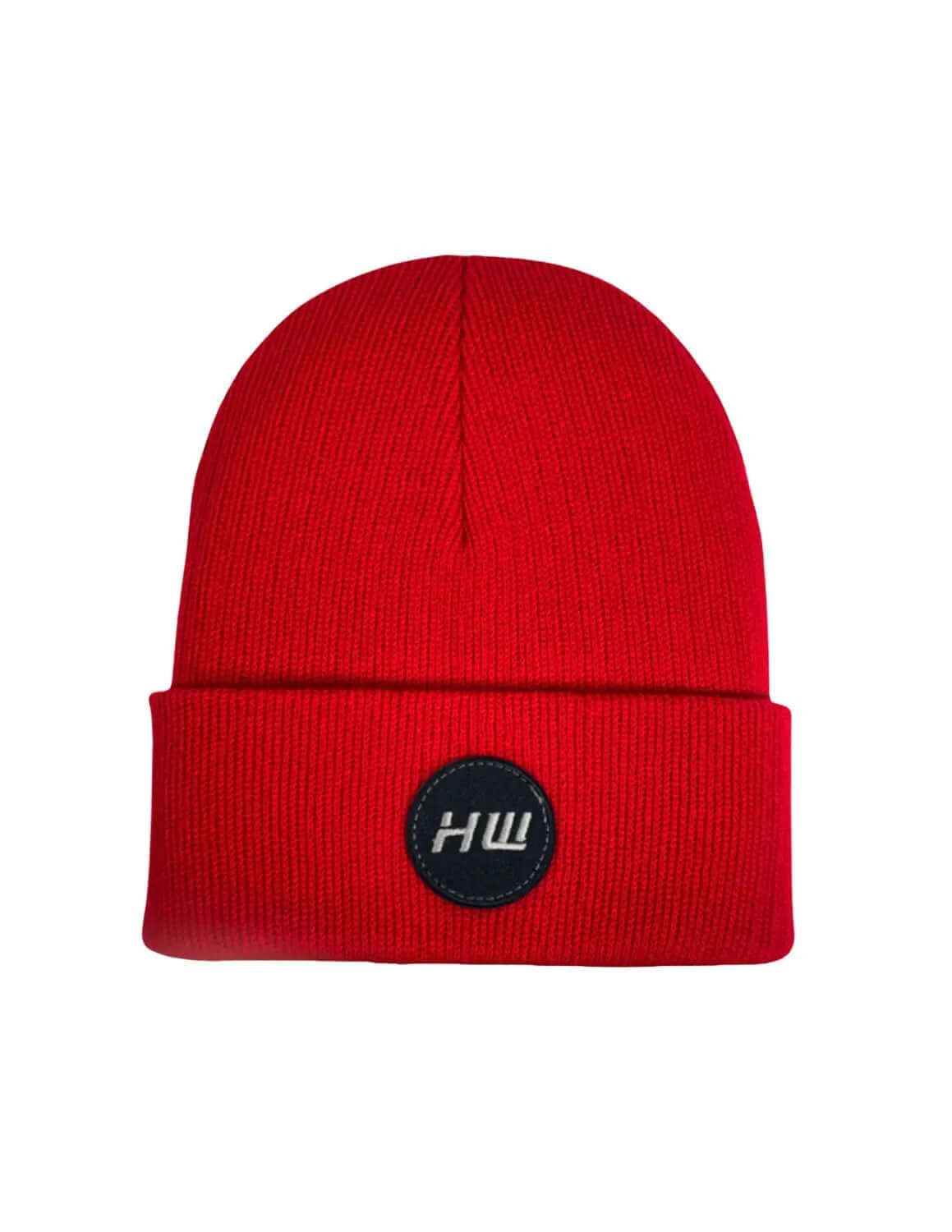 Cuffed Wide Ribbed, Classic Beanie, Scarlet Red — HAAKWEAR USA