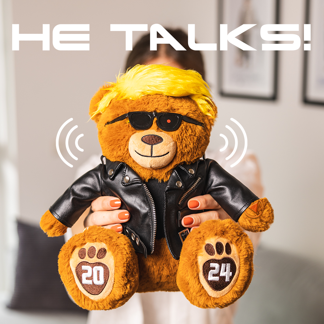 Talking Trumpinator Teddy Bear - Says 10 Phrases - view 3