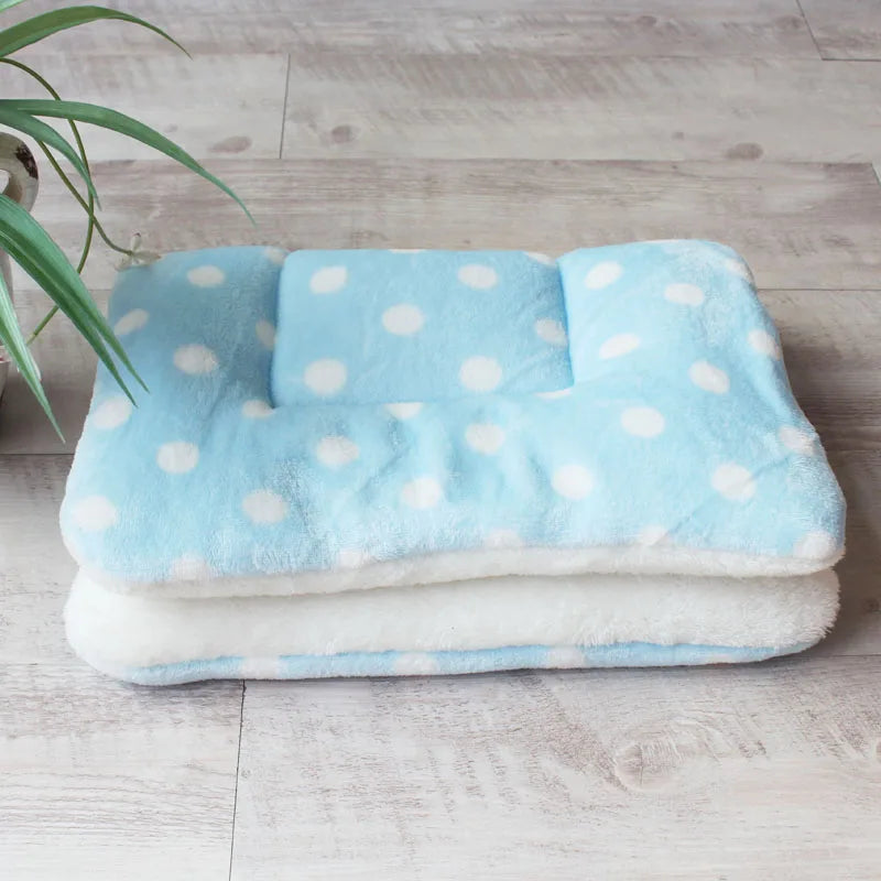 Warm Soft Fleece Pet Mat Travel Cat Litter Dog Blanket Puppy Cushion Pet Pad Dog Bed Cheap 5 Size for Small And Large Dogs - 