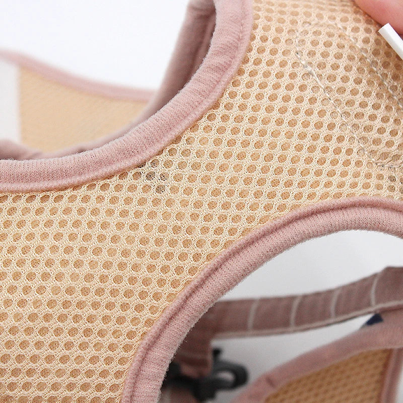 Reflective Dog Harness And Leash Set Nylon Mesh Kitten Puppy Dogs Vest Harness Leads Pet Clothes For Small Dogs - image 6