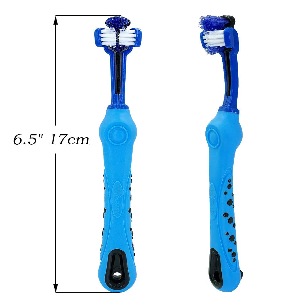 Three-Sided Dog & Cat Toothbrush — Removes Plaque, Tartar & Bad Breath - image 6