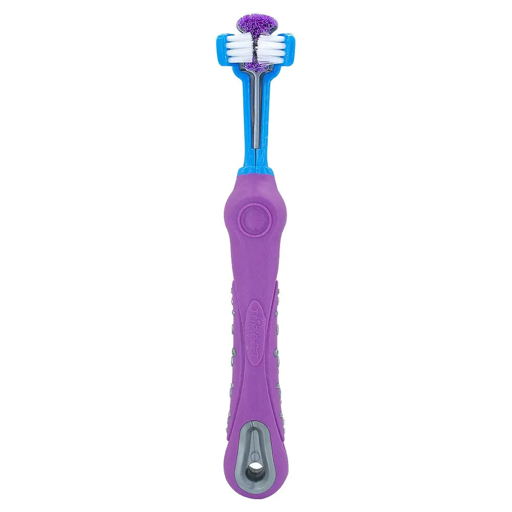 Three-Sided Dog & Cat Toothbrush — Removes Plaque, Tartar & Bad Breath - image 10
