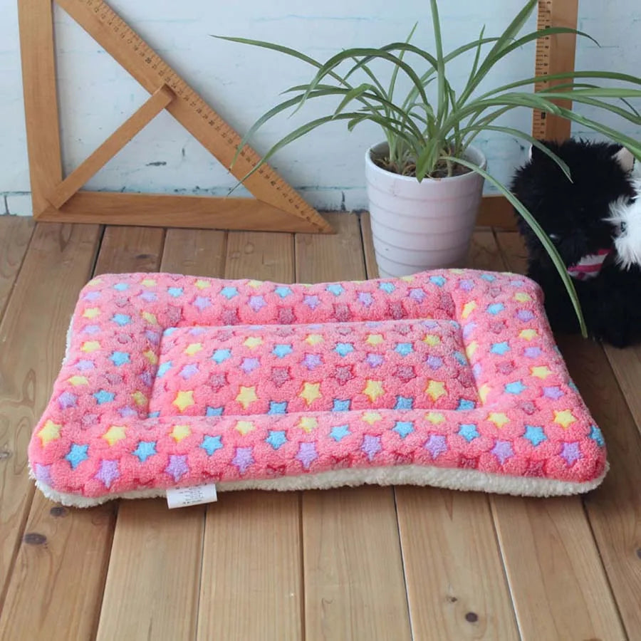 Warm Soft Fleece Pet Mat Travel Cat Litter Dog Blanket Puppy Cushion Pet Pad Dog Bed Cheap 5 Size for Small And Large Dogs - 