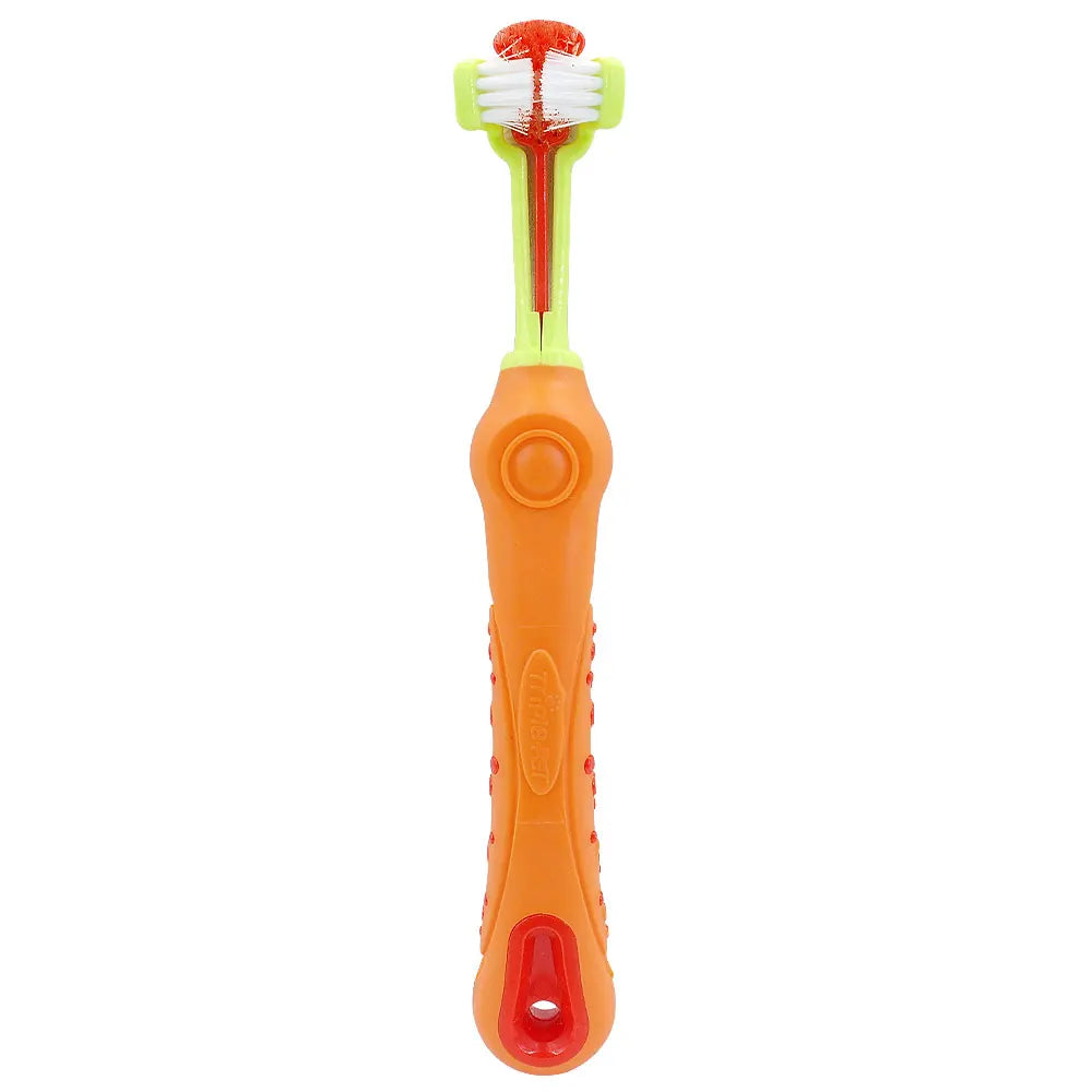Three-Sided Dog & Cat Toothbrush — Removes Plaque, Tartar & Bad Breath - image 9