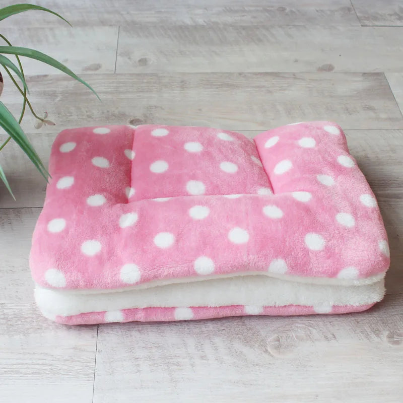 Warm Soft Fleece Pet Mat Travel Cat Litter Dog Blanket Puppy Cushion Pet Pad Dog Bed Cheap 5 Size for Small And Large Dogs - 