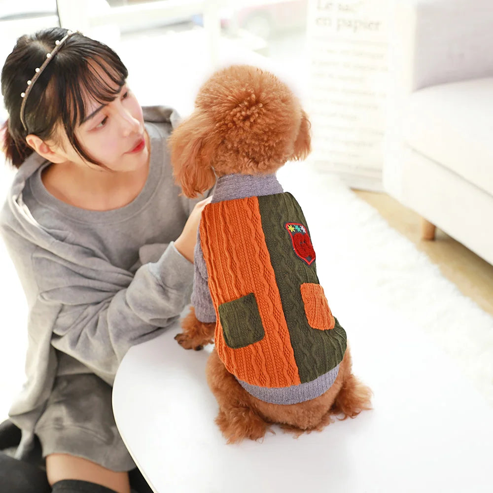 Dog Clothes Warm Sweater Two Feet Jackets Soft Clothing for Small Big Dogs Costume - image 5