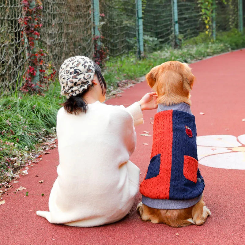 Dog Clothes Warm Sweater Two Feet Jackets Soft Clothing for Small Big Dogs Costume - image 3