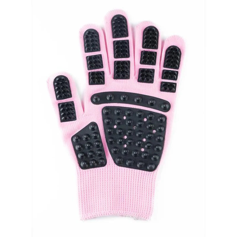1pcs Pet Glove Cat Grooming Glove Cat Hair Deshedding Brush Gloves Dog Comb - image 12