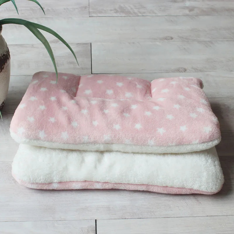 Warm Soft Fleece Pet Mat Travel Cat Litter Dog Blanket Puppy Cushion Pet Pad Dog Bed Cheap 5 Size for Small And Large Dogs - 