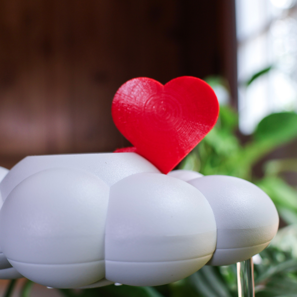 Original Dripping Rain Cloud with Red Heart Charm