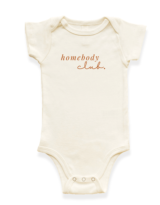 Homebody Club Organic Baby Bodysuit - 0-3M, 3-6M, 6-12M, 12-18M