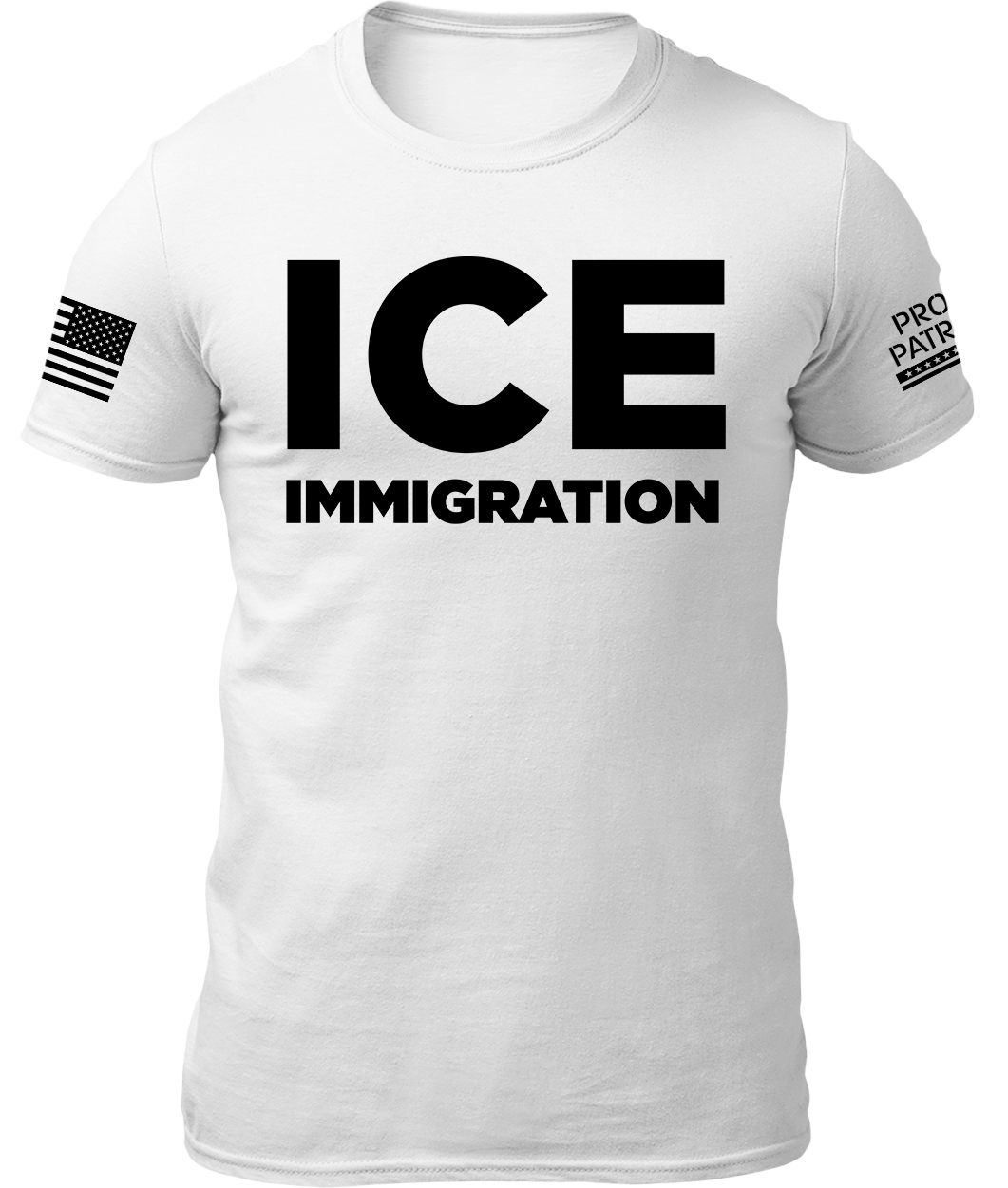 ICE Immigration Shirt - White, S, M, L, XL, 2XL, 3XL - view 3
