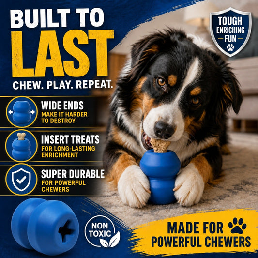 Double Trouble Dog Toy - Dual Chamber Treat Dispenser for Large Dogs - view 2