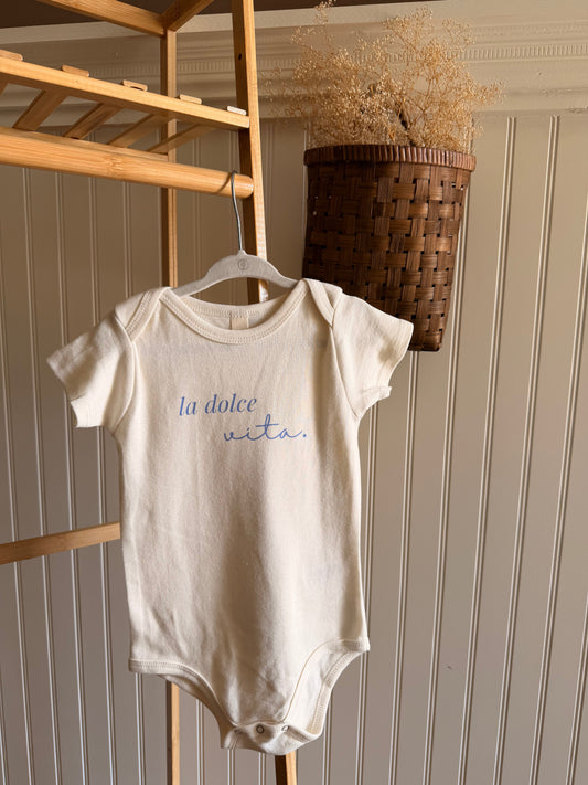 La Dolce Vita Organic Cotton Baby Bodysuit - view 2