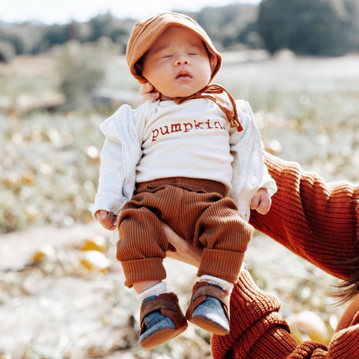 Pumpkin Organic Bodysuit Long Sleeve - view 5
