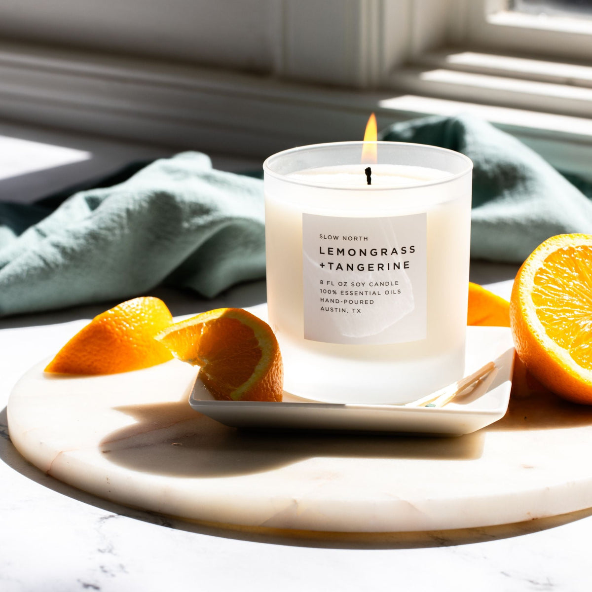 Lemongrass + Tangerine - Signature Candle - view 7
