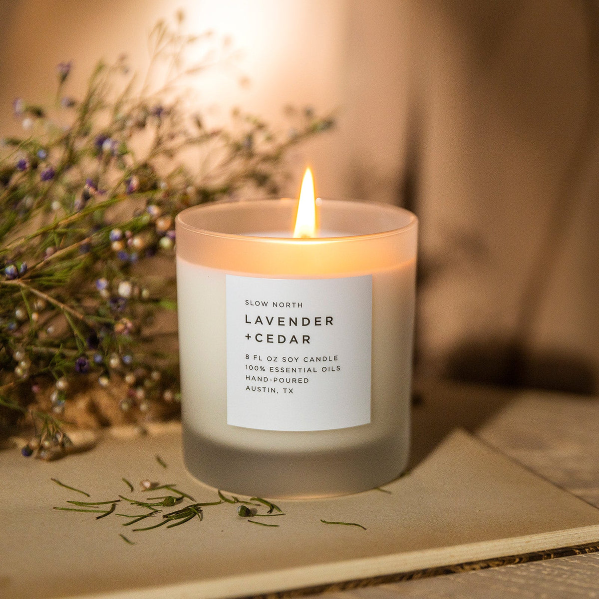 Lavender + Cedar - Signature Candle - view 3