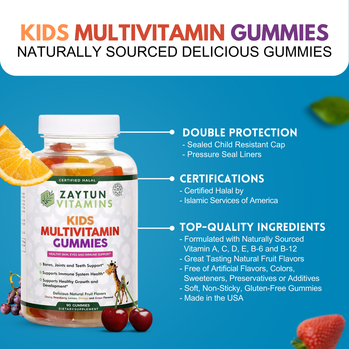 Halal Kids Multivitamin Gummies (3Pack) - view 3