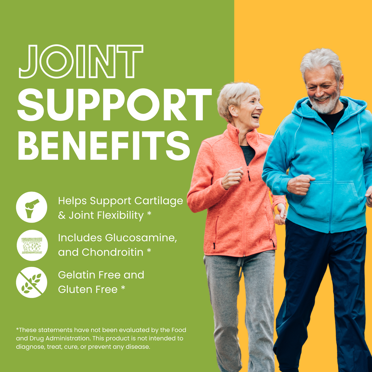 Halal Joint Support with Glucosamine + Turmeric + Chondroitin Tablets - view 4