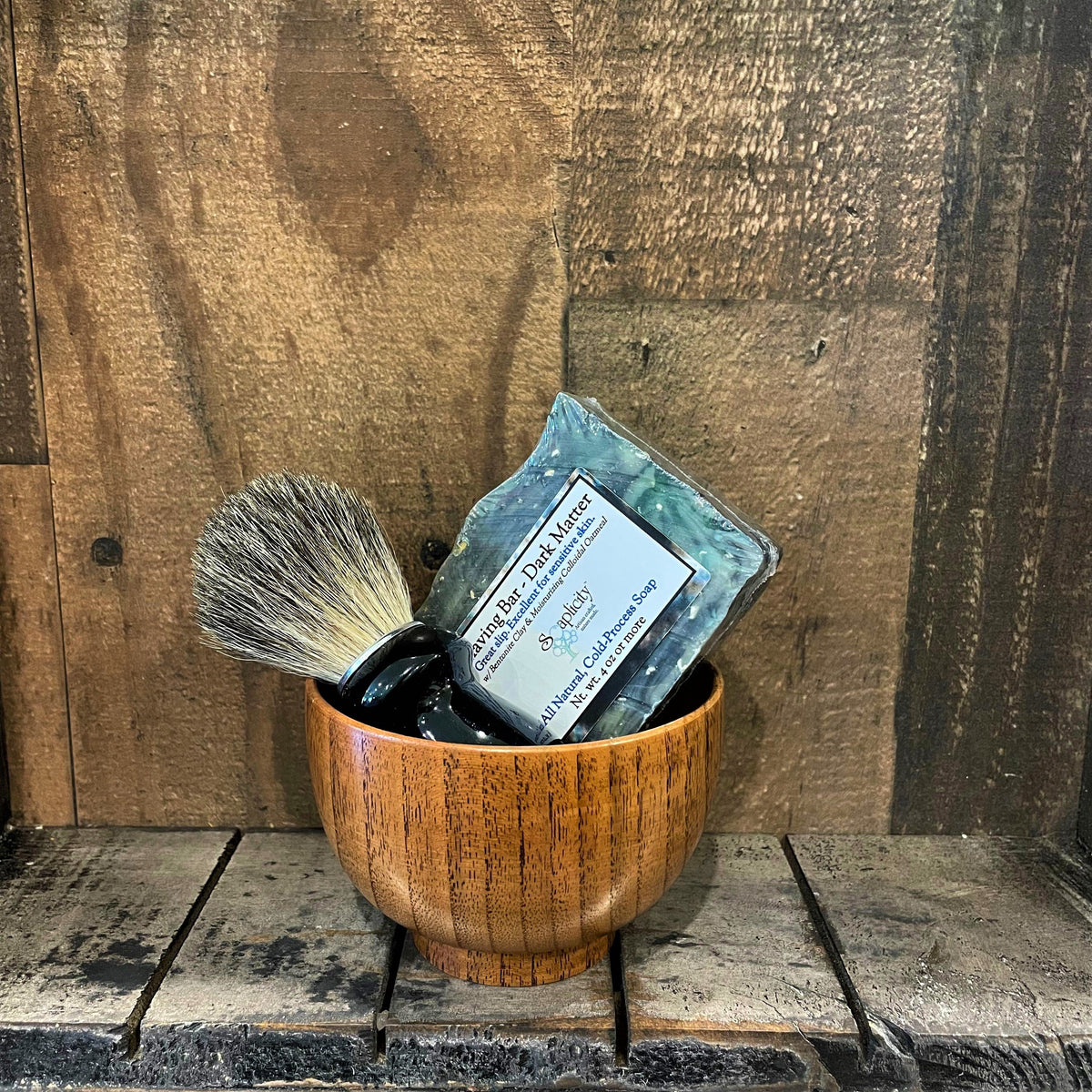 Men's Shaving Sets in Black/Datewood - view 2