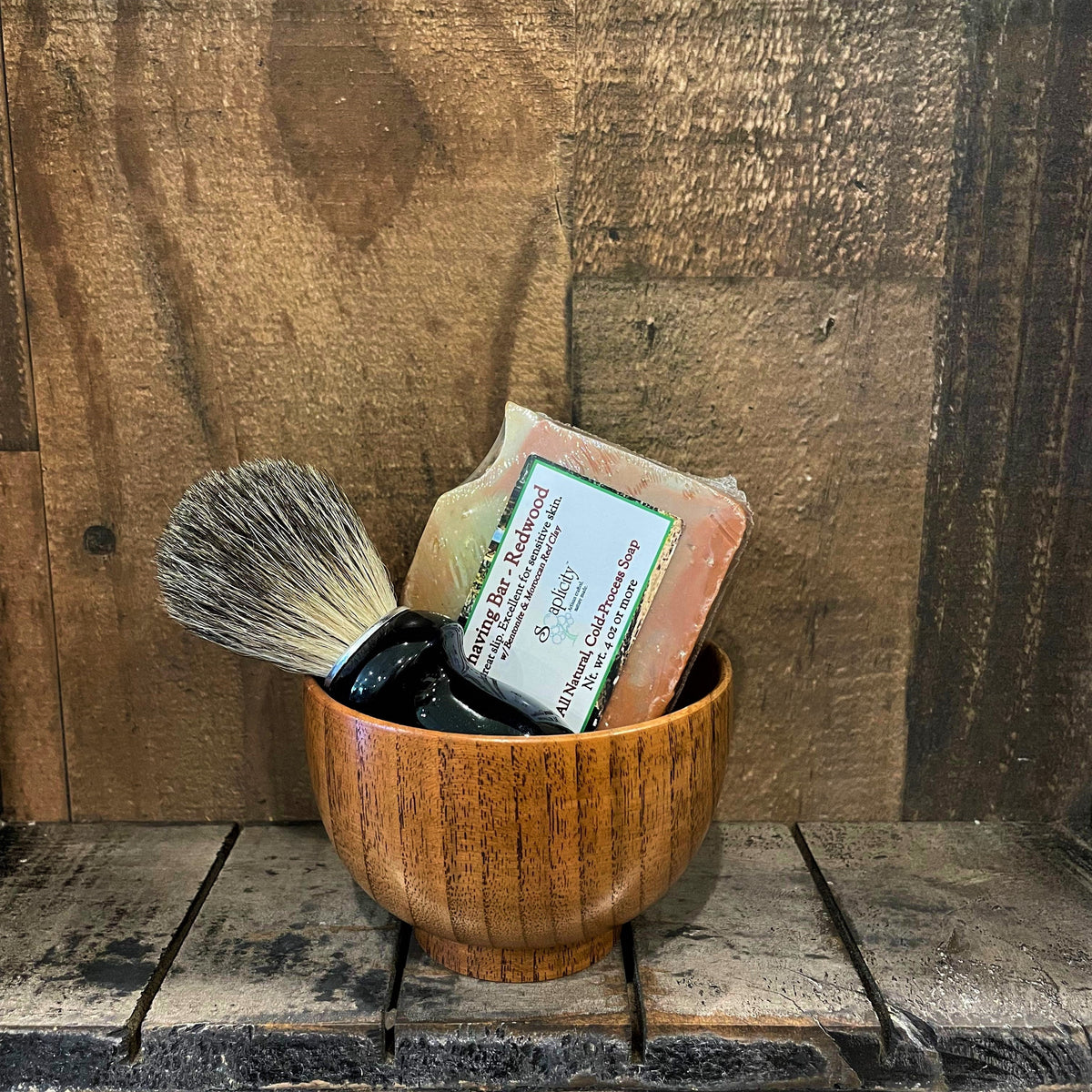 Men's Shaving Sets in Black/Datewood - view 3