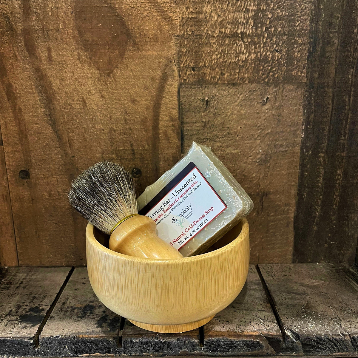 Men's Shaving Sets in Bamboo - view 4