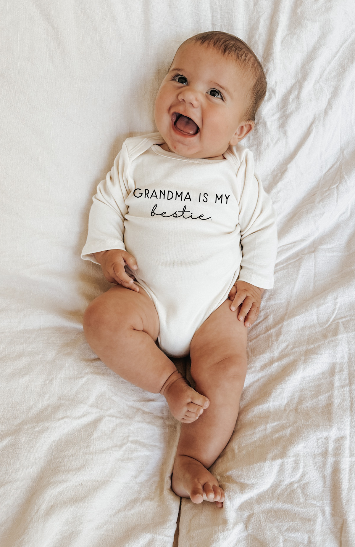 Grandma is My Bestie Organic Bodysuit Long Sleeve - view 3