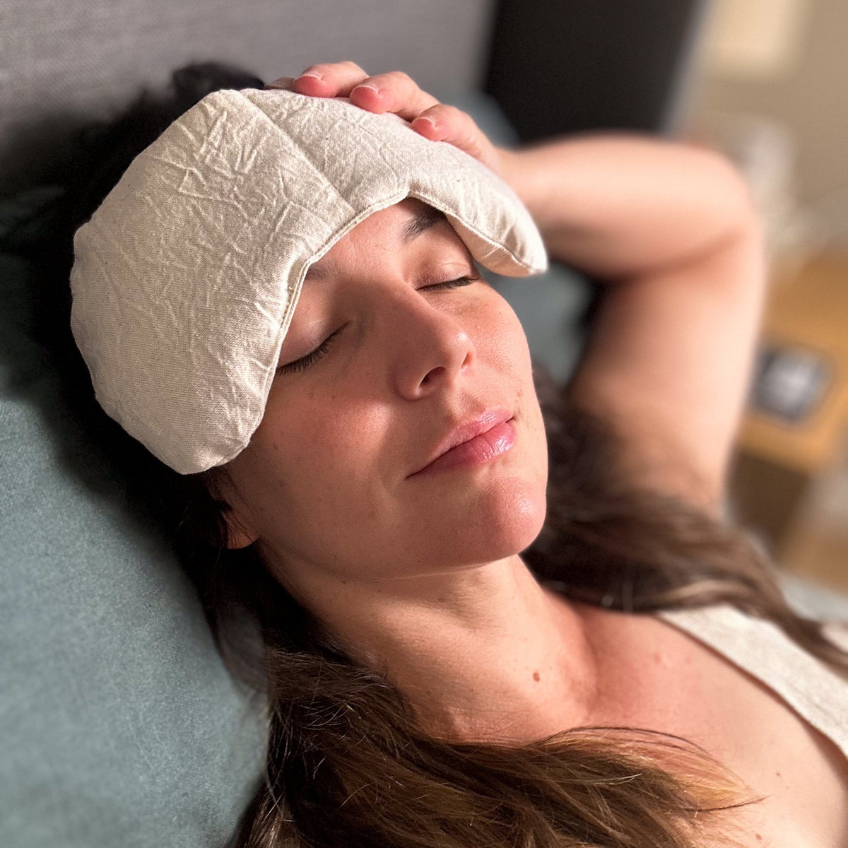 Eye Mask + Neck Wrap Bundle - Natural - view 2