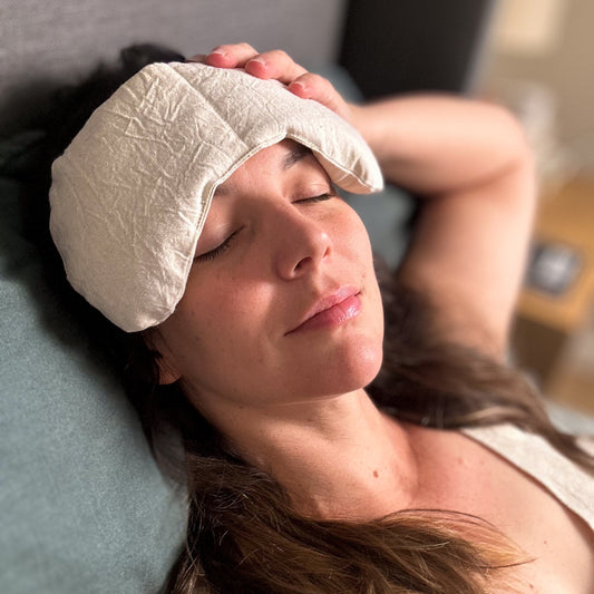 Eye Mask + Neck Wrap Bundle - Natural - view 2