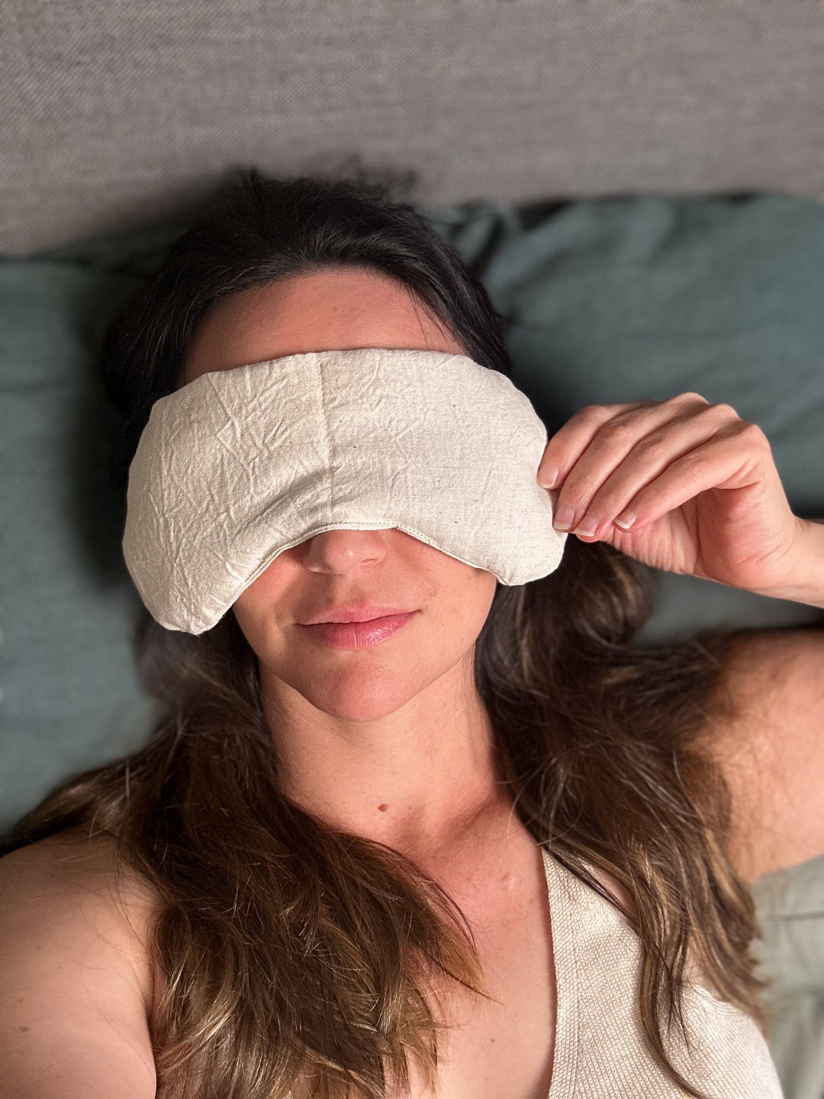 Eye Mask + Neck Wrap Bundle - Natural - view 7